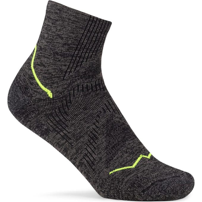 Buff Dryflx Quarter  Hardloopsokken Unisex-zwart