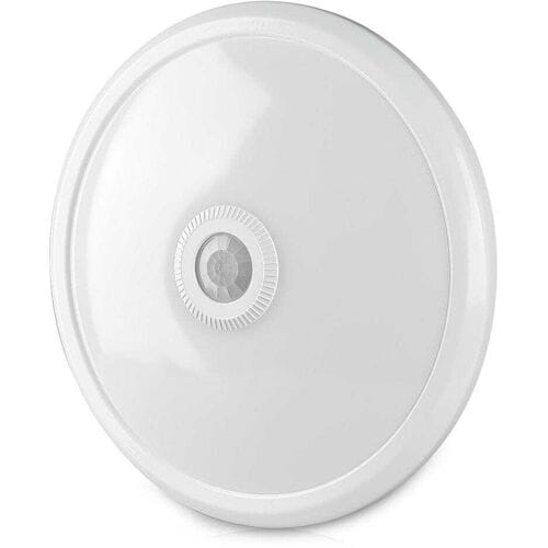 V-TAC LED Plafondlamp - PIR Bewegingssensor - Ø29 cm - 12 watt - 800 Lumen - 6400K  daglicht wit - IP20 Stofdicht - Wit