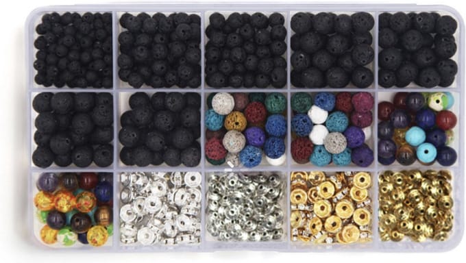 Without Lemons - Lavasteen Kralen Set - DIY Sieraden Maken - 606 stuks - Hobby - Cadeau