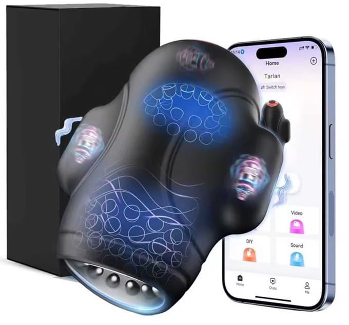 Krachtige Masturbator - App Bestuurbaar - Kunstkut - Eikel Vibrator