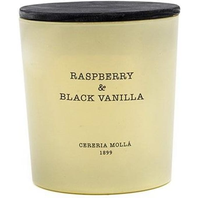 Bougie parfumée Cereria Molla Framboise & Vanille Noire 600g