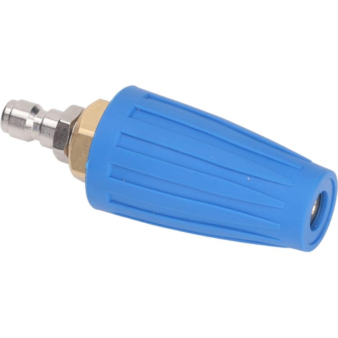 Buse de Laveuse Haute Pression 1/4 pouce Connecteur Rapide Laveuse Haute Pression 4000PSI Nettoyage Buse Rotative Trou 045 blue