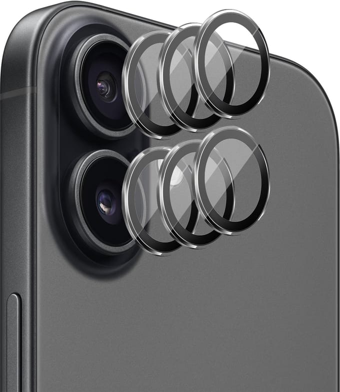 Camera Screenprotector geschikt voor iPhone 17 - 3x Volledig Dekkend Glas Screen Protector