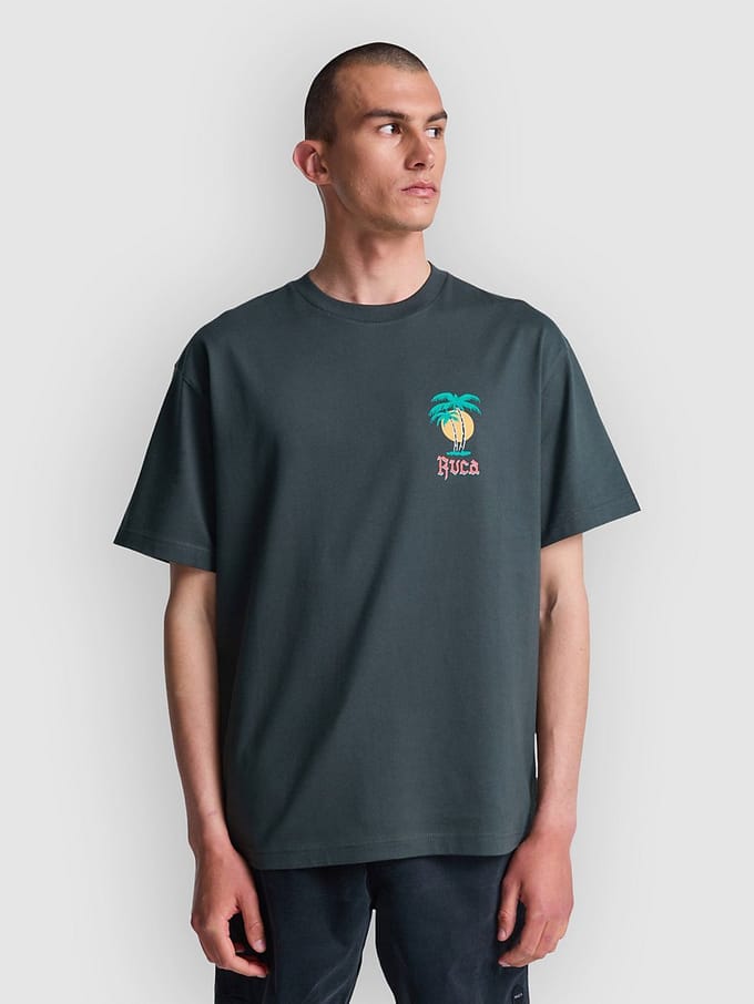 RVCA Frond Mural T-Shirt zwart