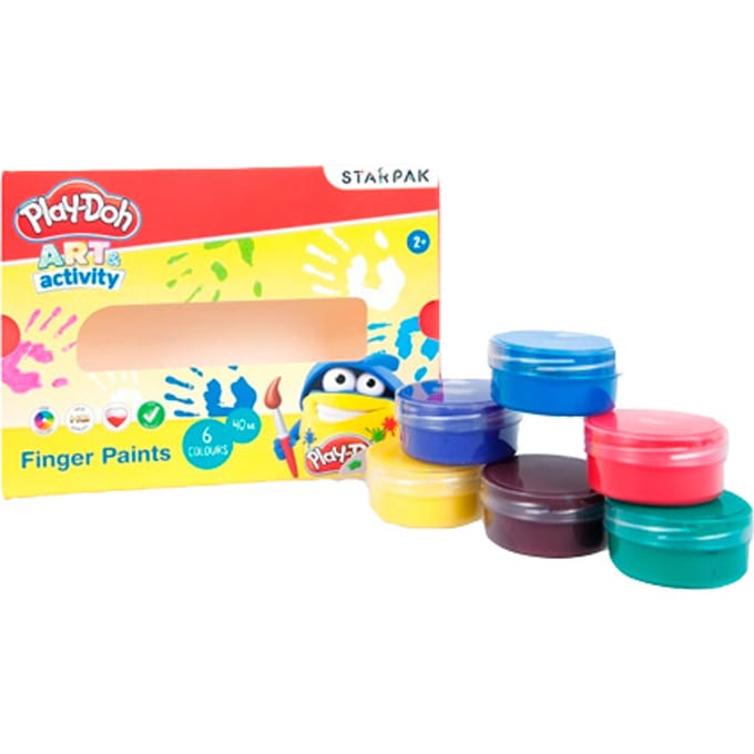 Play-Doh vingerverf - 6 stuks