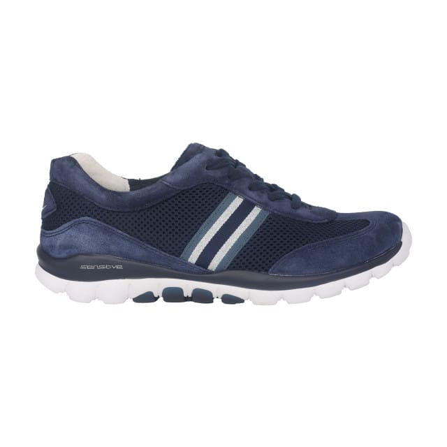 Gabor rollingsoft sensitive 66.966.16 - dames rollende wandelsneaker - Blauw - maat 44 (EU) 9.5 (UK)
