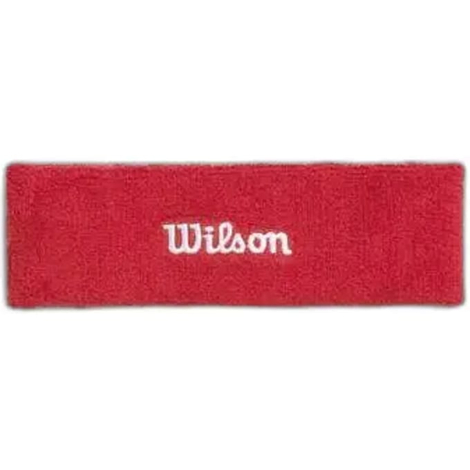 Wilson W Hoofdband Rood Man,Vrouw