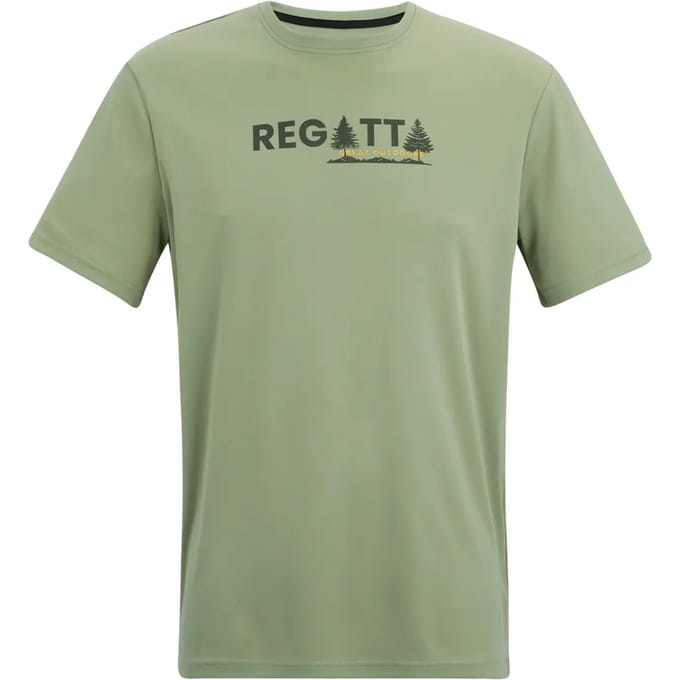 Heren Fingal T-shirt met korte mouwen en gemêleerde print