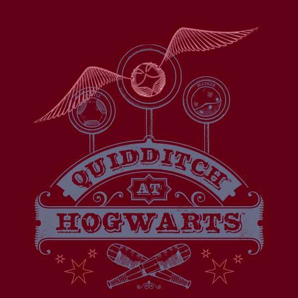 Harry Potter Quidditch At Hogwarts Hoodie - Burgundy - S