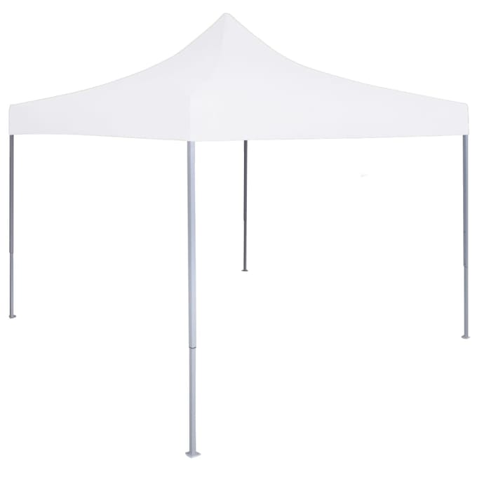 vidaXL - Partytent - inklapbaar - 3x3 - m - staal - wit