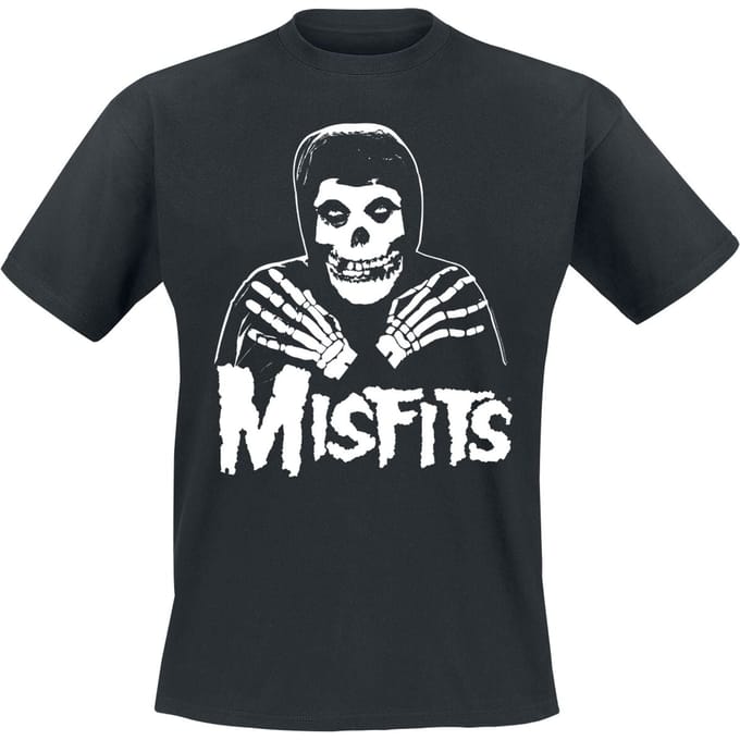 Misfits T-shirt - Misfits Skull - S tot 4XL - voor Mannen - zwart