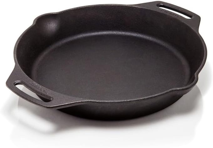 Gietijzeren Vuurpan 30 cm met 2 Handgrepen voor Traditioneel Koken