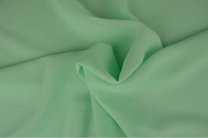 Chiffon stof - Licht mint - 1 meter - Per meter - 150cm breed
