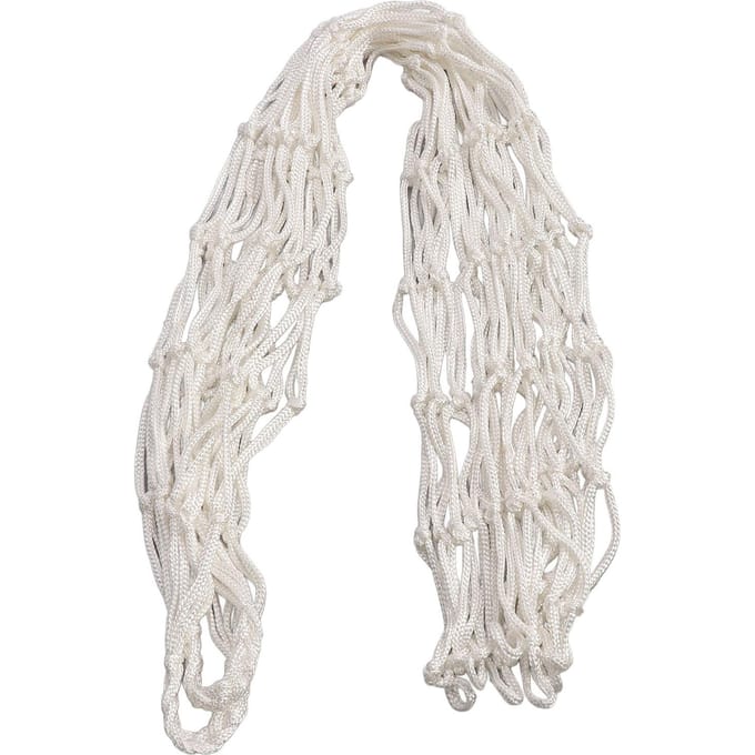 Basketbal Draagnet Geweven Polyester Basketbal Mesh Net Tas Lichtgewicht Draagbaar Sportbal Net white