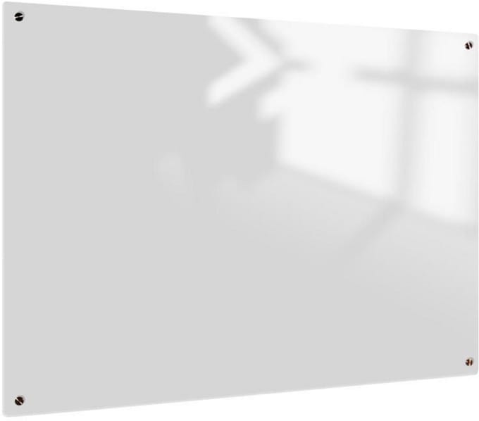 IVOL Frameless glassboard Premium - Wit - 100x180 cm - Whiteboard - Magnetisch