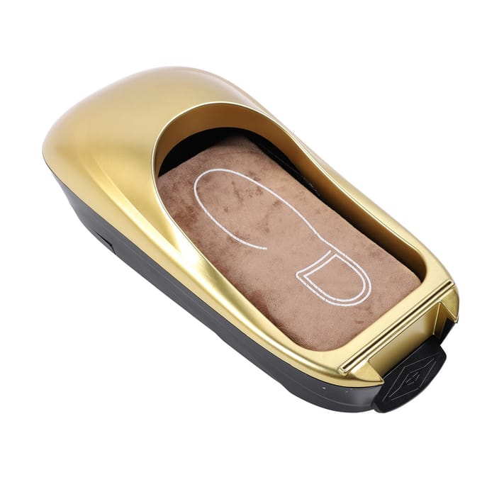 Automatische Schoenovertrek Dispenser Wegwerp Film Overschoen Machine voor Kantoor Huishouden Gouden Verf beige