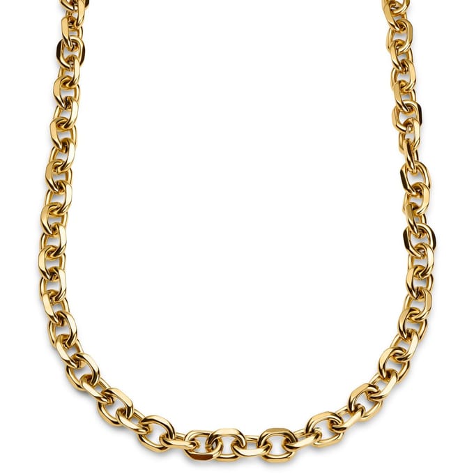 Essentials | 12 mm Goudkleurige Ketting met Kabelschakels