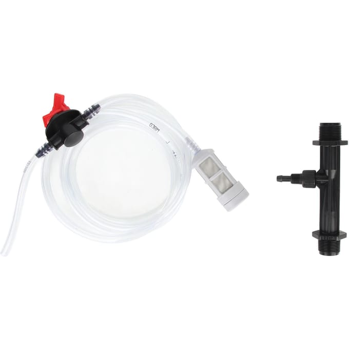 Meststofinjector Plastic Efficiënt met Waterslang Druppelirrigatie Meststofinjector voor Gazon white