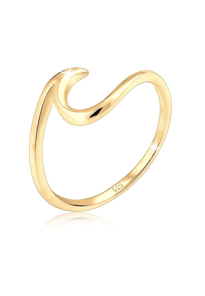 Elli - Ring - Dames Golven Optiek Trend in 925 Sterling Zilver - Dames
