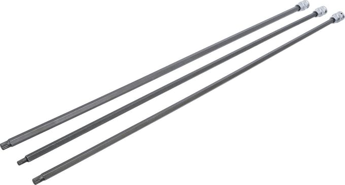 Lange Veeltand Bit Sleutel M10 (1/2") 800mm voor Aandrijfas Schroeven (XZN)