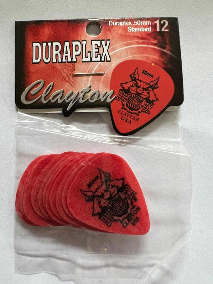 Clayton - Duraplex - standaard plectrum - 0.50 mm - 12-pack