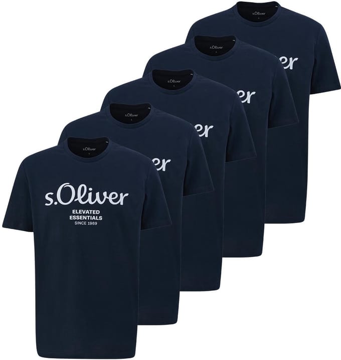 s.Oliver Heren t-shirt 5 pack Basic