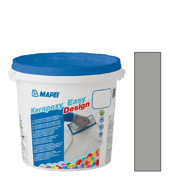 MAPEI Kerapoxy Easy Design Voegmortel - Voor Keramische Tegels & Natuursteen - Kleur 112 Medium Grey - 3 kg
