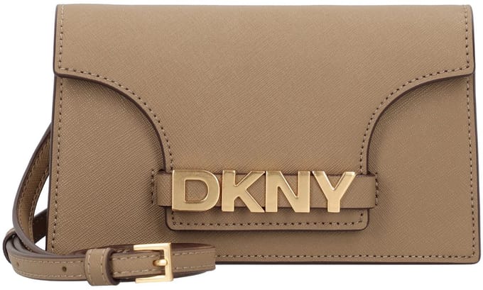 DKNY Schoudertas Avril Crossbody Bag Shitake Lichtbruin