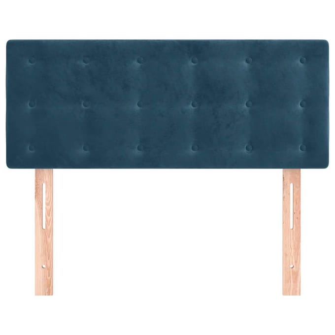 vidaXL - Hoofdbord - 100x5x78/88 - cm - fluweel - donkerblauw