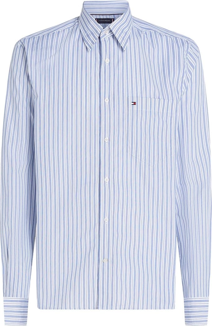 Tommy Hilfiger Poplin Thin Stripe R Overhemd - Fashion Wear - Volwassen