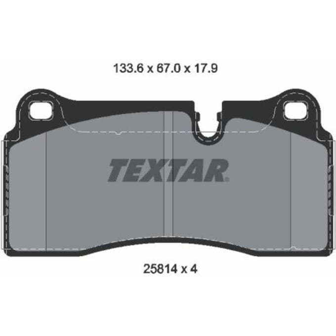 Remblokset TEXTAR 2581401, achter