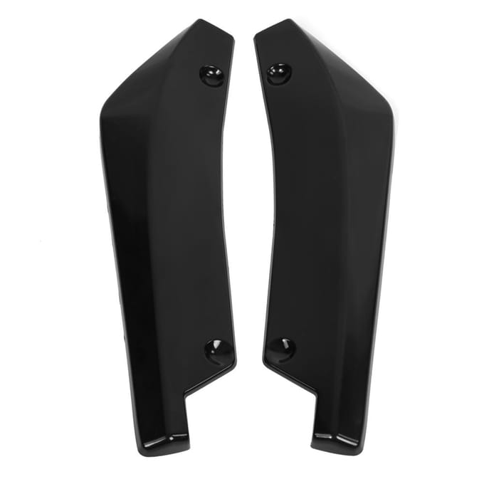 2 stuks Auto Achterbumper Lip Anti-crash Spoiler Canard Diffuser Wrap Hoek Splitter black