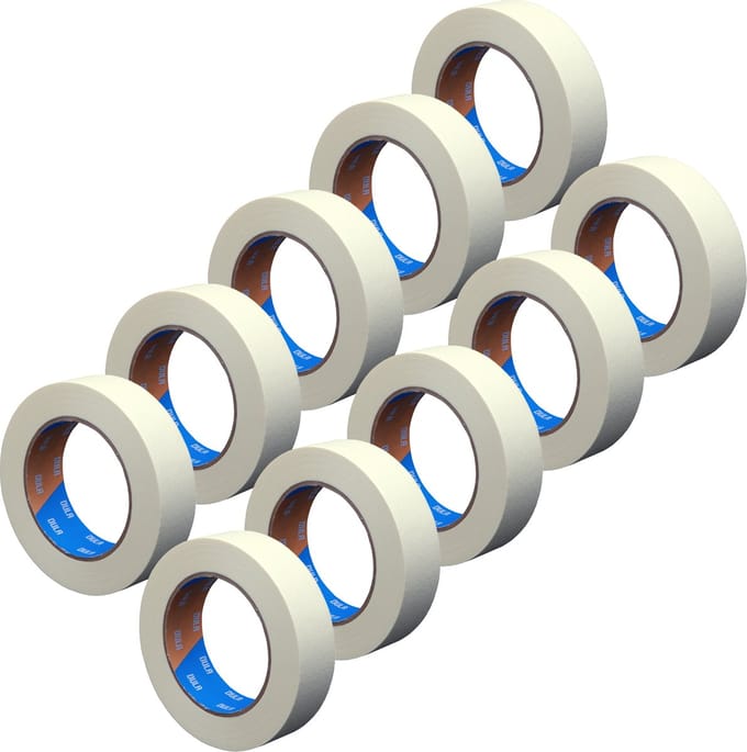 DULA Schilderstape - 10 rollen - 30mm x 50m - Afplaktape - Maskingtape