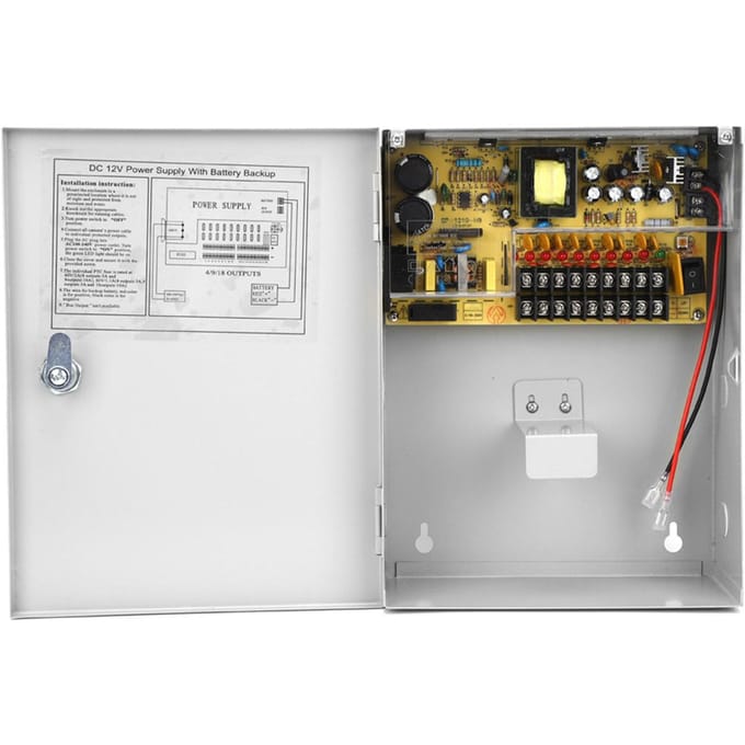 Toegangscontrole Voeding Box UPS PWM 12V 10A met Vertraagde Uitschakelfunctie