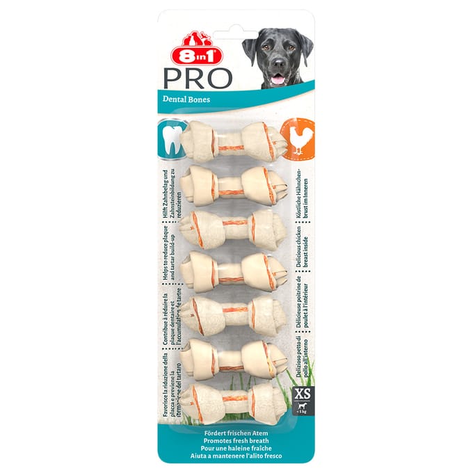 8in1 Delights Pro Dental - Kip - Hondensnacks - XS