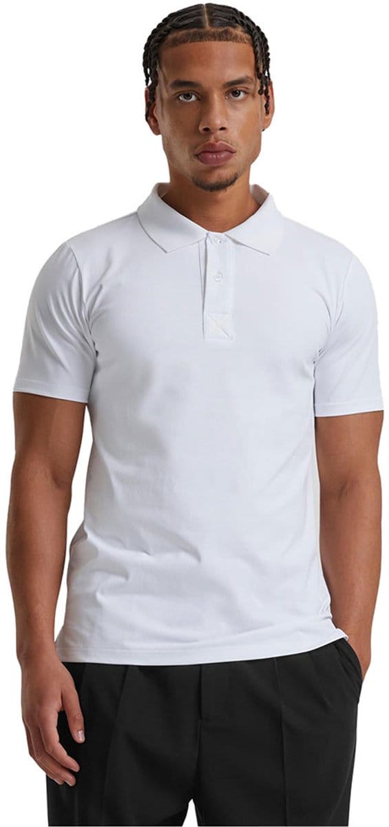 Build Your Brand - Sorona Polo - White maat M