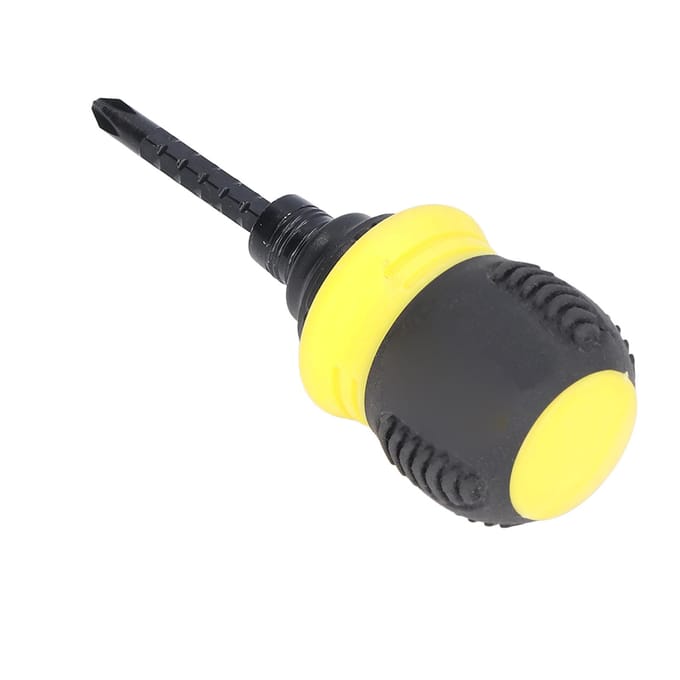 Ratelschroevendraaier Kruisgleuf 2 Doeleinden Verstelbaar Mini Chroom Vanadium Legering Staal HardwareGeel yellow