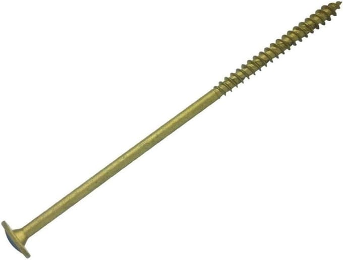 Constructieschroeven - Houtschroeven - Stevig Bevestigen - Zelfborende Punt - 8x300mm - Bruin