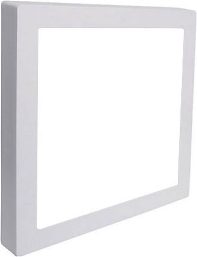 LED Downlight Pro - Aigi - Opbouw Vierkant 18W - Helder/Koud Wit 6000K - Mat Wit - 227mm