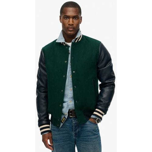 Superdry College Bomberjack Green Grootte: M