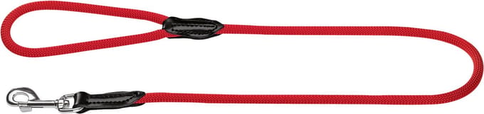 Hunter Looplijn Freestyle Nylon Rond Rood - Hondenriem - 110x1 cm