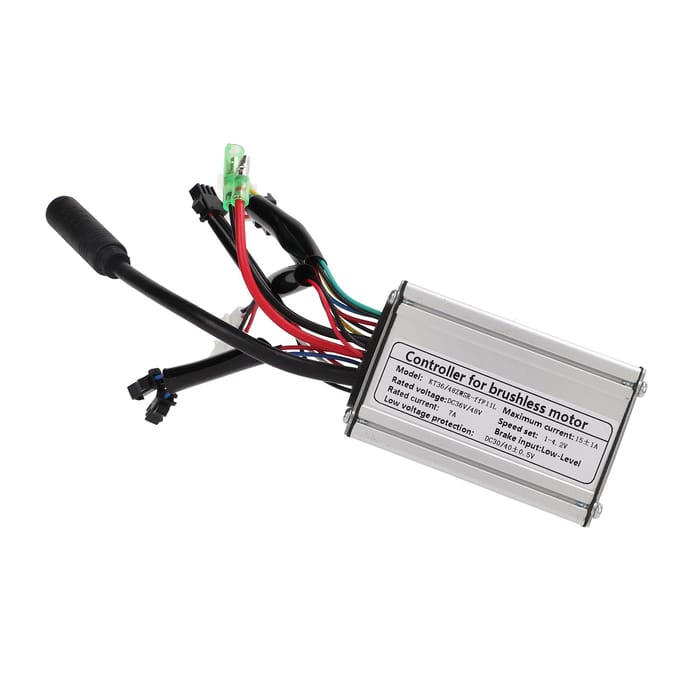 36V 48V 15A 6 Mosfets Controller Aluminiumlegering Motorcontroller voor Elektrische Fiets Accessoires gray