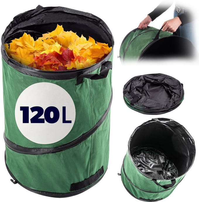 Tuin afvalzakoplaats zak met handgrepen 120 L