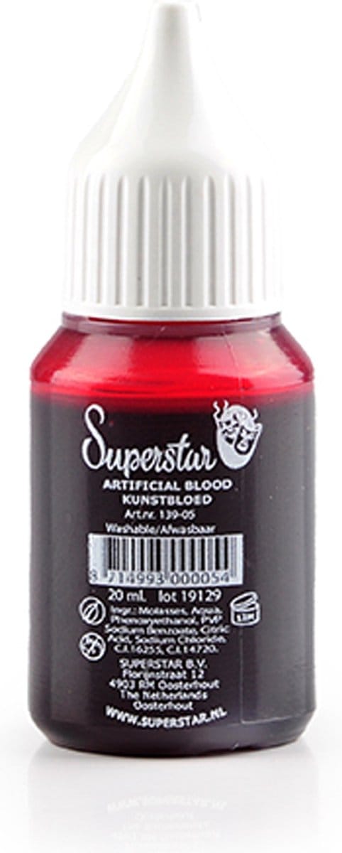 6x Kunstbloed helder dik stollend 20 ml