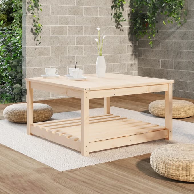 vidaXL - Tuintafel - 82,5x82,5x45 - cm - massief - grenenhout
