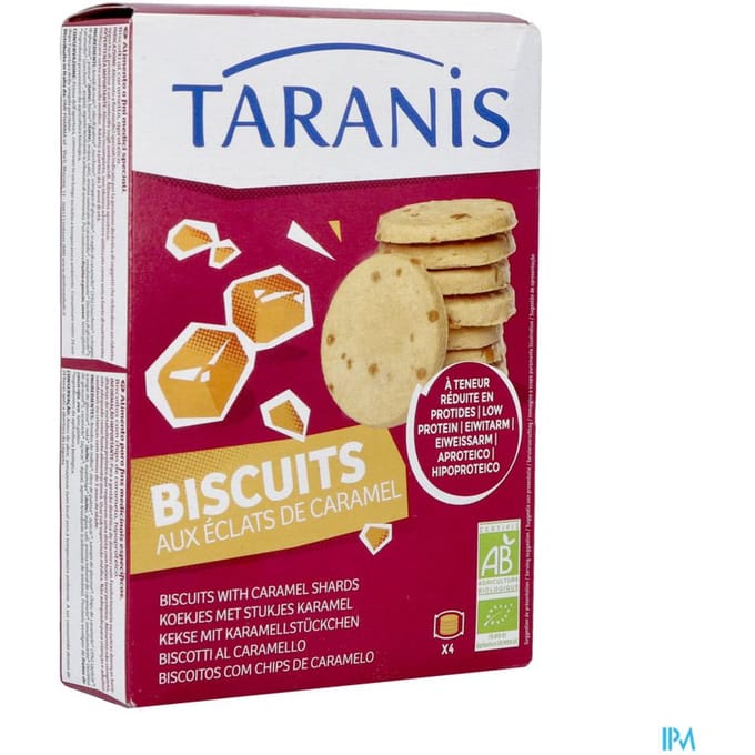 Taranis Koekjes Karamel Stukjes Bio 120g