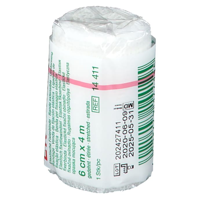 Mollelast Elastisch hydrofiel windsel 4m x 6cm 1 Stuks