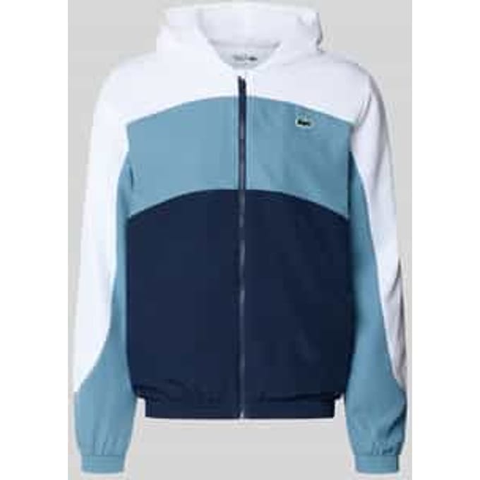 Regular fit trainingsjack met logopatch
