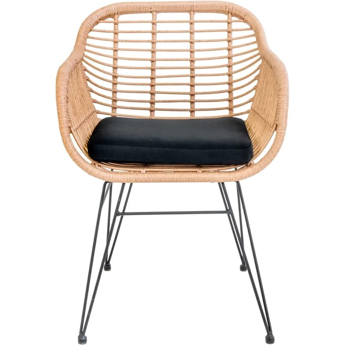 Polyrotin fauteuils met kussens en poten House Nordic Trisete