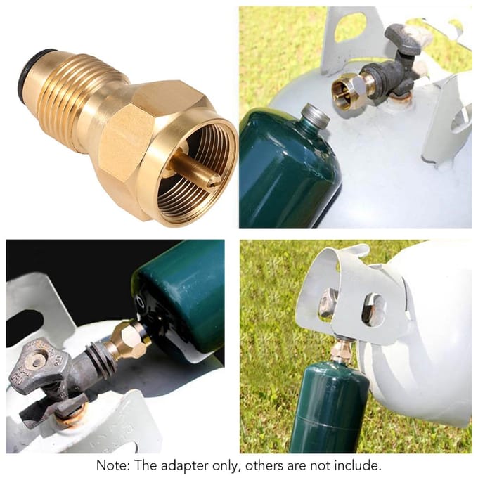 Lixada Safety POL-adapter Propaan-navuladapter Massief messing regelklep LPG-tanknavuller